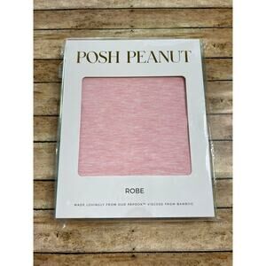 NWT Posh Peanut Heather Pink Robe Size Large
